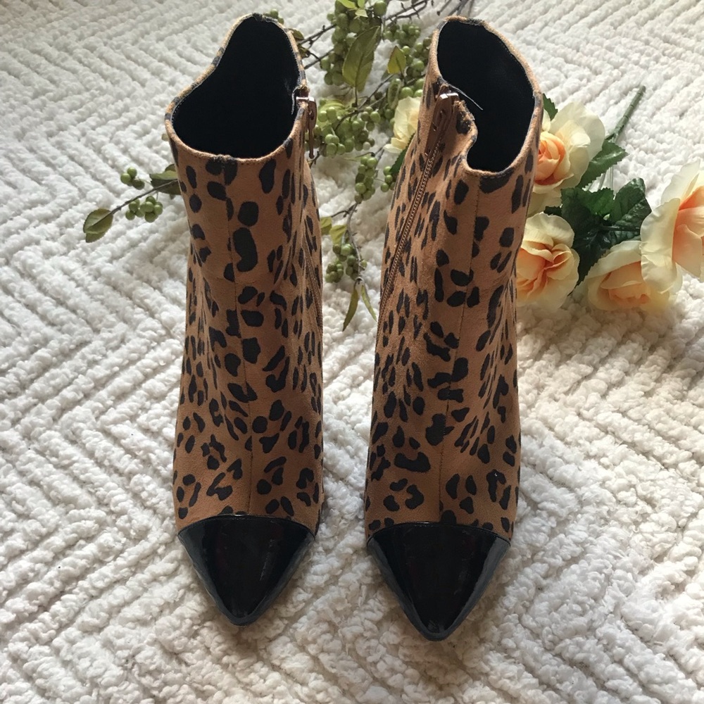 Leopard Print Ankle Booties